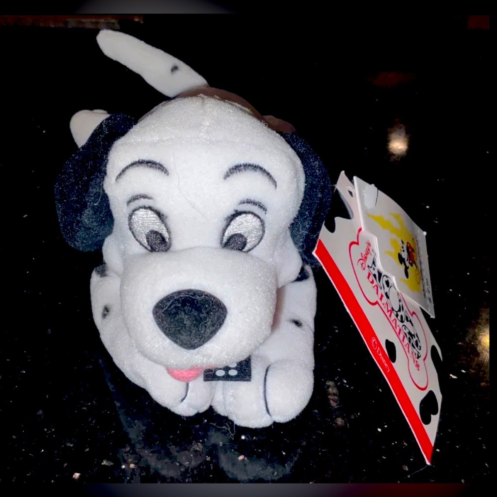 Retired Disney 102 Dalmations 8” Domino Mini Bean Plush -NWT